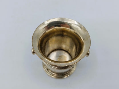 Silver miniature mortar, 19th century