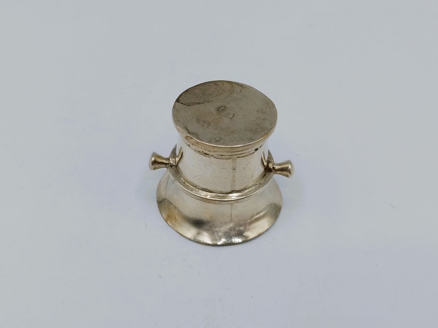 Silver miniature mortar, 19th century