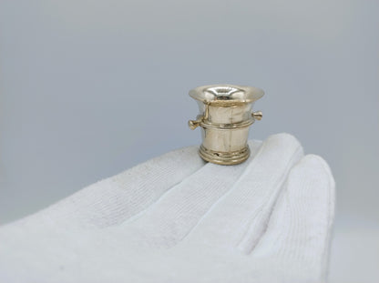 Silver miniature mortar, 19th century