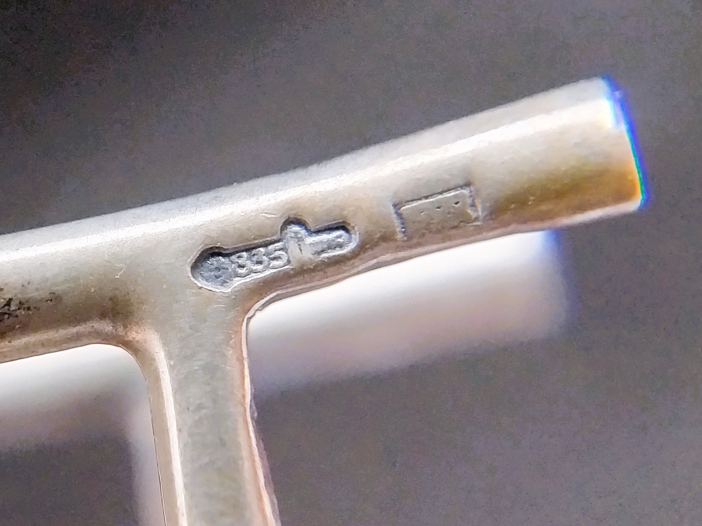 Zilveren miniatuur kantklosser, Amsterdam, ca. 1980