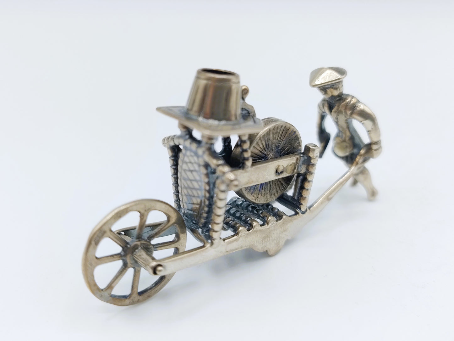 Zilveren miniatuur scharenslijper, J. Weeda, Haarlem, ca. 1980