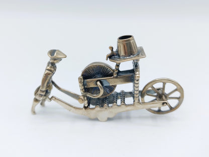 Zilveren miniatuur scharenslijper, J. Weeda, Haarlem, ca. 1980