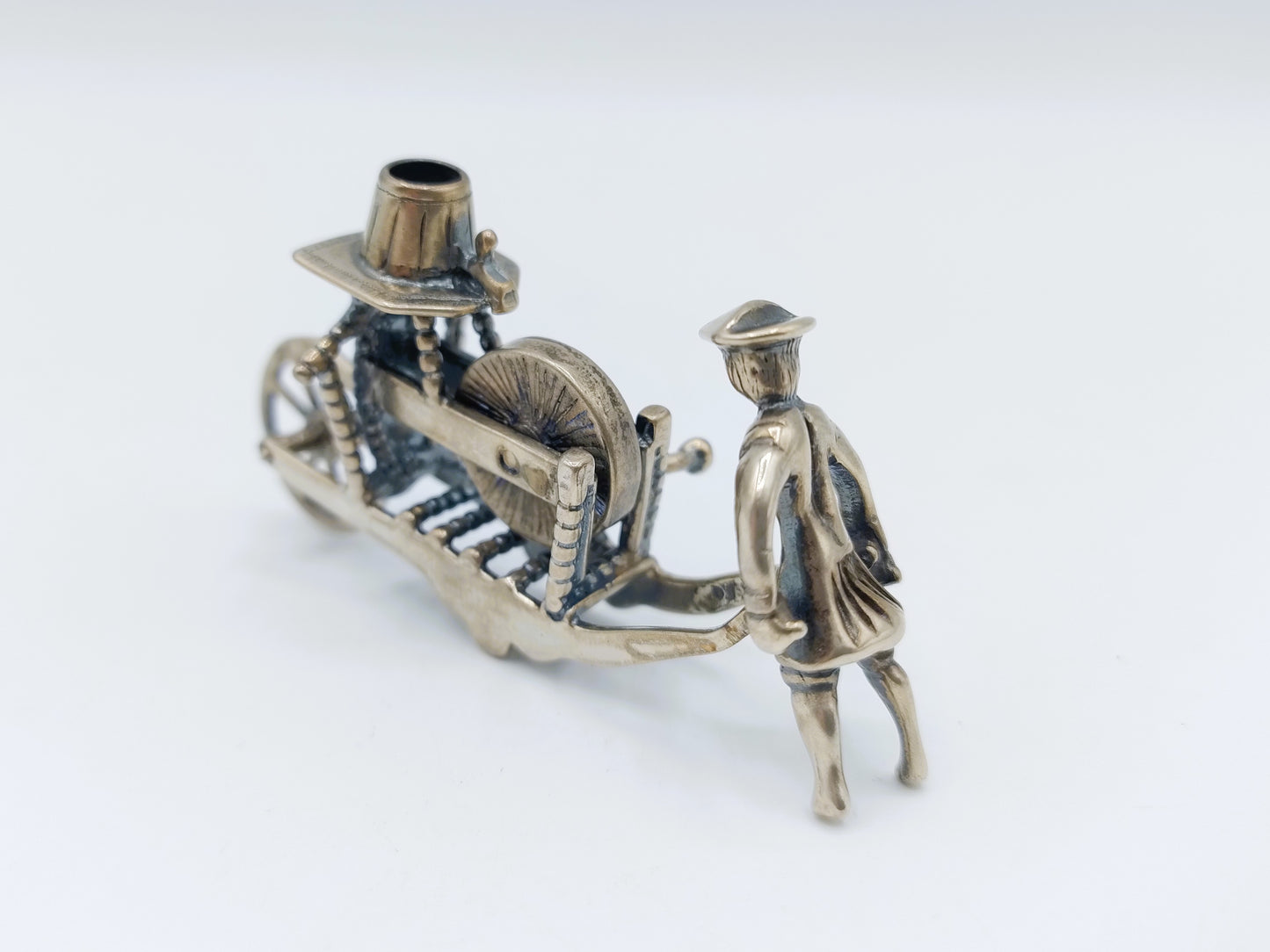 Zilveren miniatuur scharenslijper, J. Weeda, Haarlem, ca. 1980