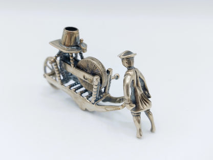 Zilveren miniatuur scharenslijper, J. Weeda, Haarlem, ca. 1980