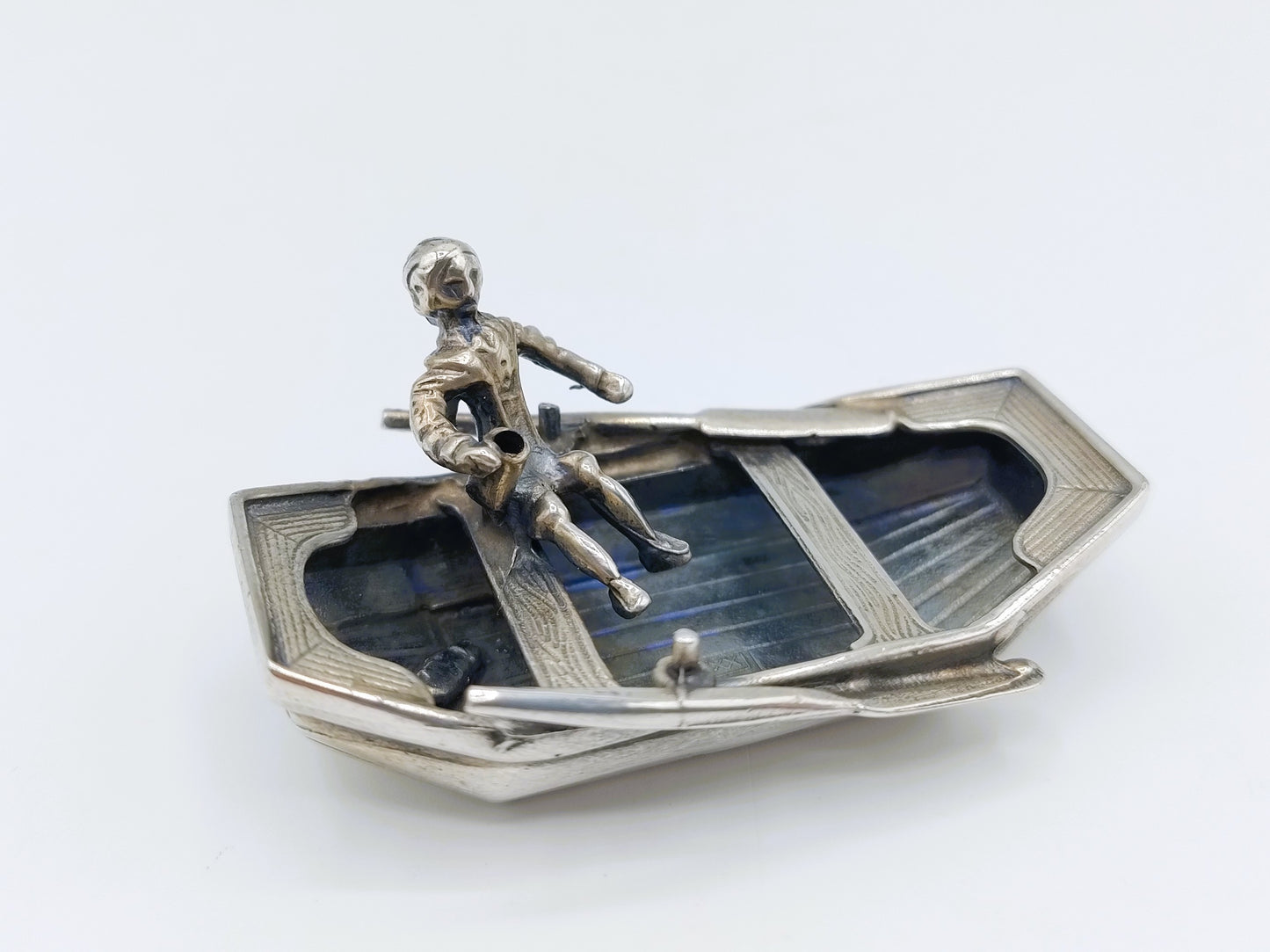 Zilveren miniatuur roeiboot, Amsterdam, 1985