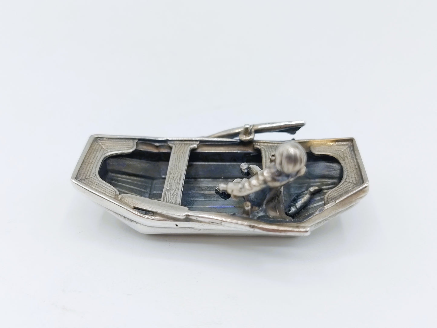 Zilveren miniatuur roeiboot, Amsterdam, 1985