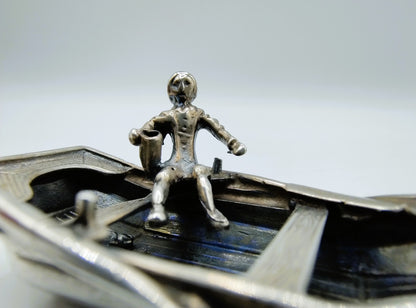 Zilveren miniatuur roeiboot, Amsterdam, 1985