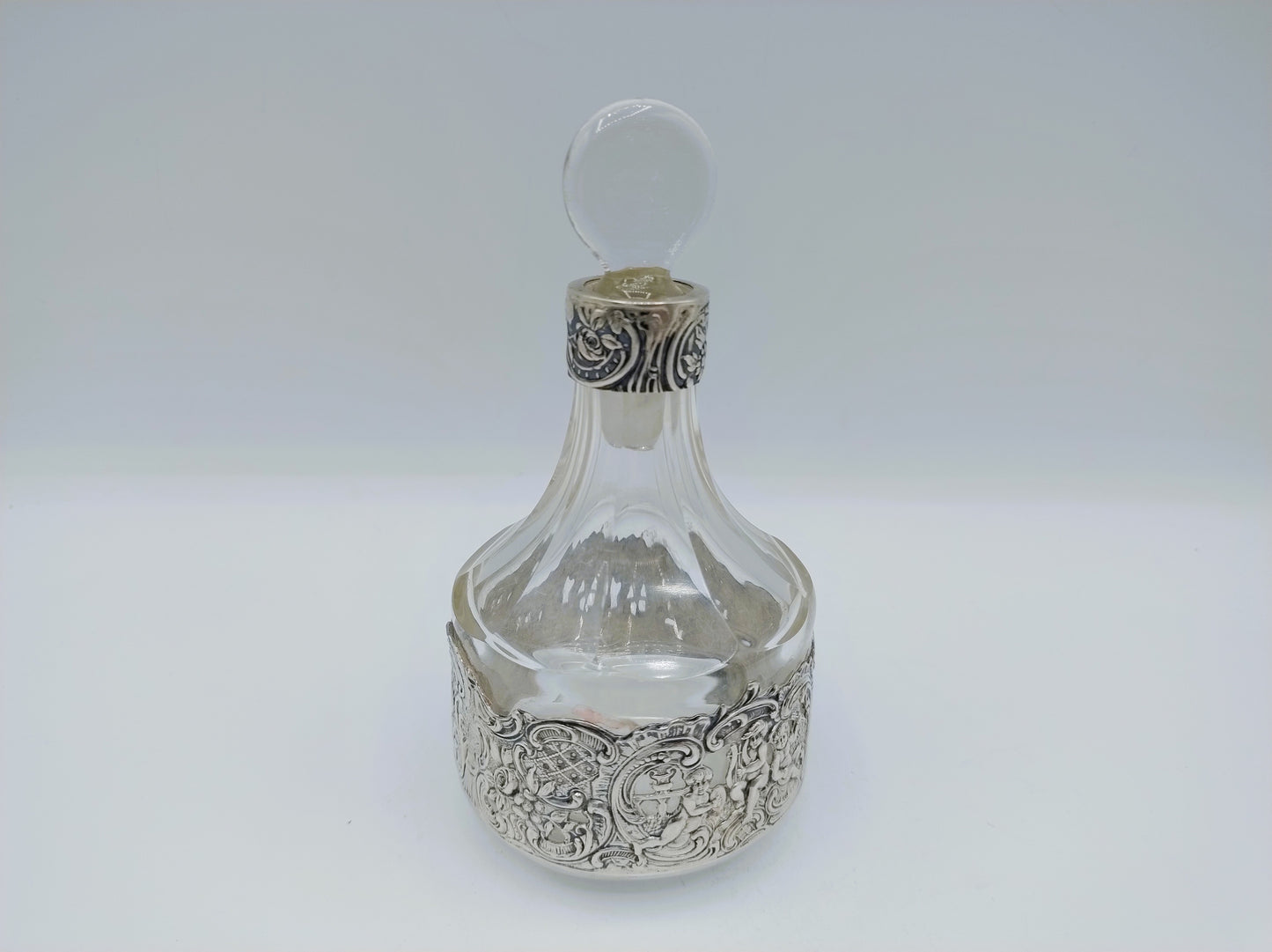 Zilveren olie- en azijnstel, J.D. Schleissner Söhne, Hanau, Duitsland,