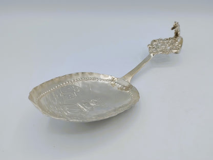Grote zilveren roomlepel, L. Neresheimer & Co, Hanau, 1905