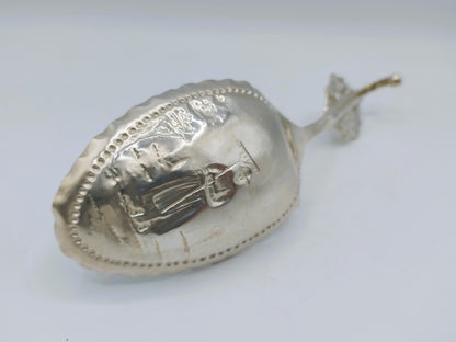 Grote zilveren roomlepel, L. Neresheimer & Co, Hanau, 1905