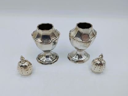 Zilveren peper- en zoutstel, Deakin, Chester, 1897