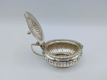 Zilveren mosterdpotje, Engeland, ca. 1900