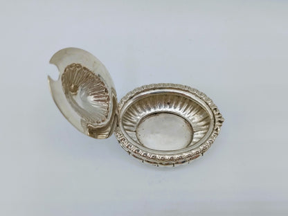 Zilveren mosterdpotje, Engeland, ca. 1900