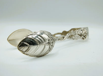 Zilveren klontjestang, Gebr. Reiner, Krombach Bayern, ca. 1920