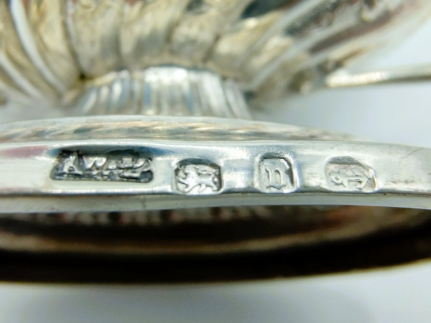 4x Zilveren zoutvat, W. Devenport, Birmingham, 1895