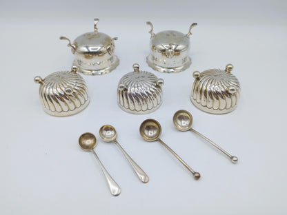 5 Zoutvaten, Attenborough & Co, Chester en Woodward & Co, Londen, 1903/1908