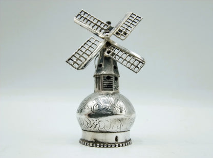 Zilveren sierkurk, molen, J. Verhoogt, Hoorn, ca. 1910