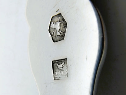 Zilveren mergboor met benen heft, J.M. Steiger, Amsterdam, 1852