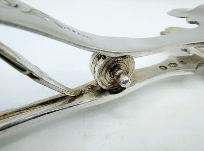 Zilveren serveertang met carneolen heft, J. van Wijk sr. Amsterdam, 1846