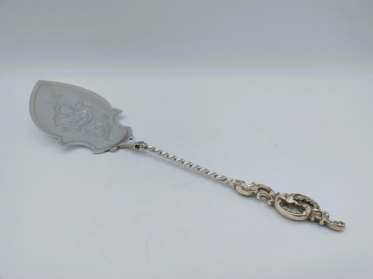 Zilveren pasteischep, J.M. van Kempen en Zn, Voorschoten, 1892