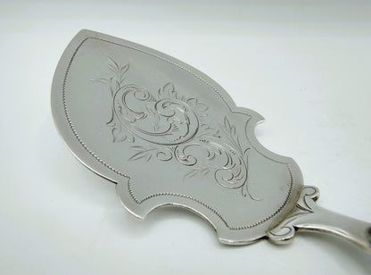 Zilveren pasteischep, J.M. van Kempen en Zn, Voorschoten, 1892
