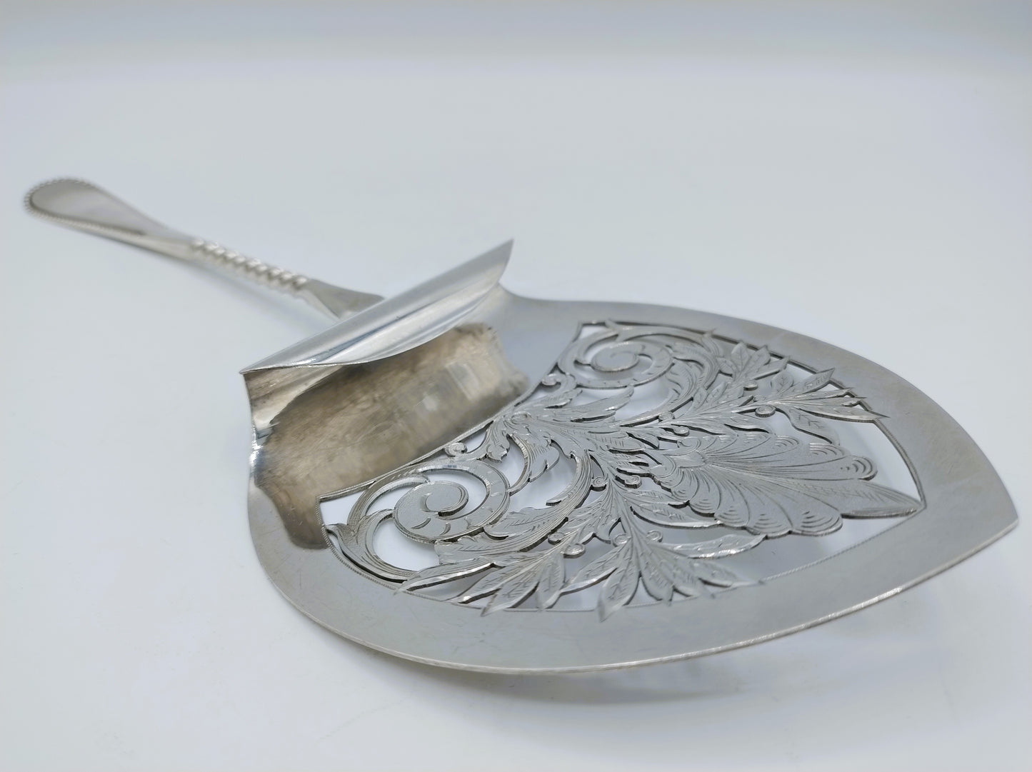 Zilveren  aspergeschep, J. Boon, Schoonhoven, 1904