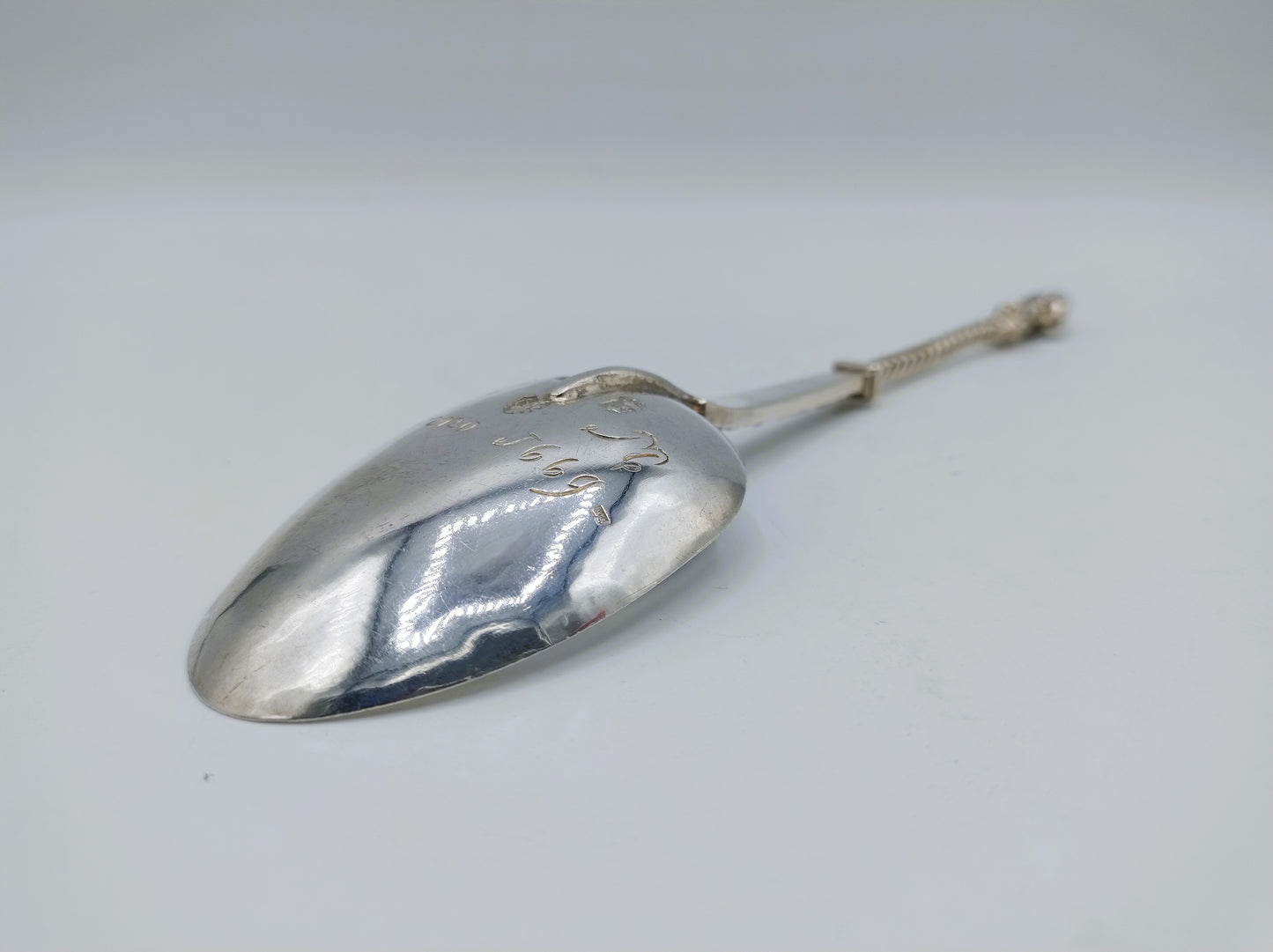 Zilveren apostellepel, R. Scheltens, Groningen, 19e eeuws