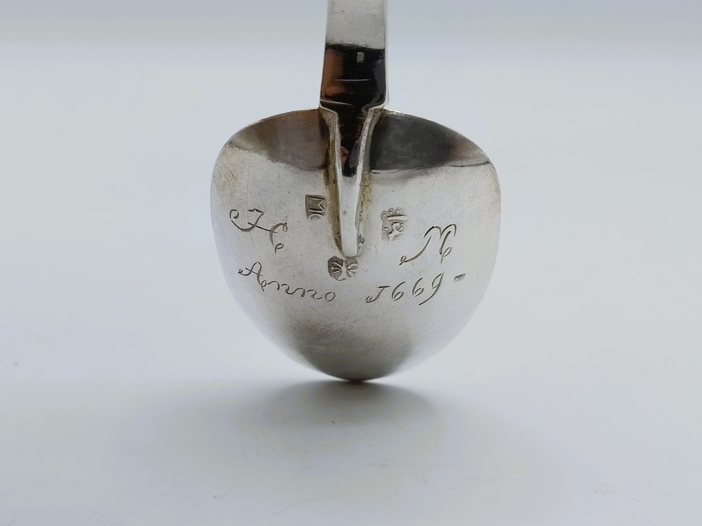 Zilveren apostellepel, R. Scheltens, Groningen, 19e eeuws