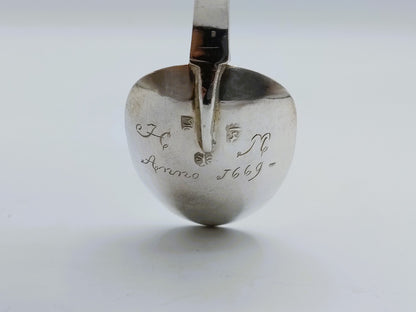 Zilveren apostellepel, R. Scheltens, Groningen, 19e eeuws