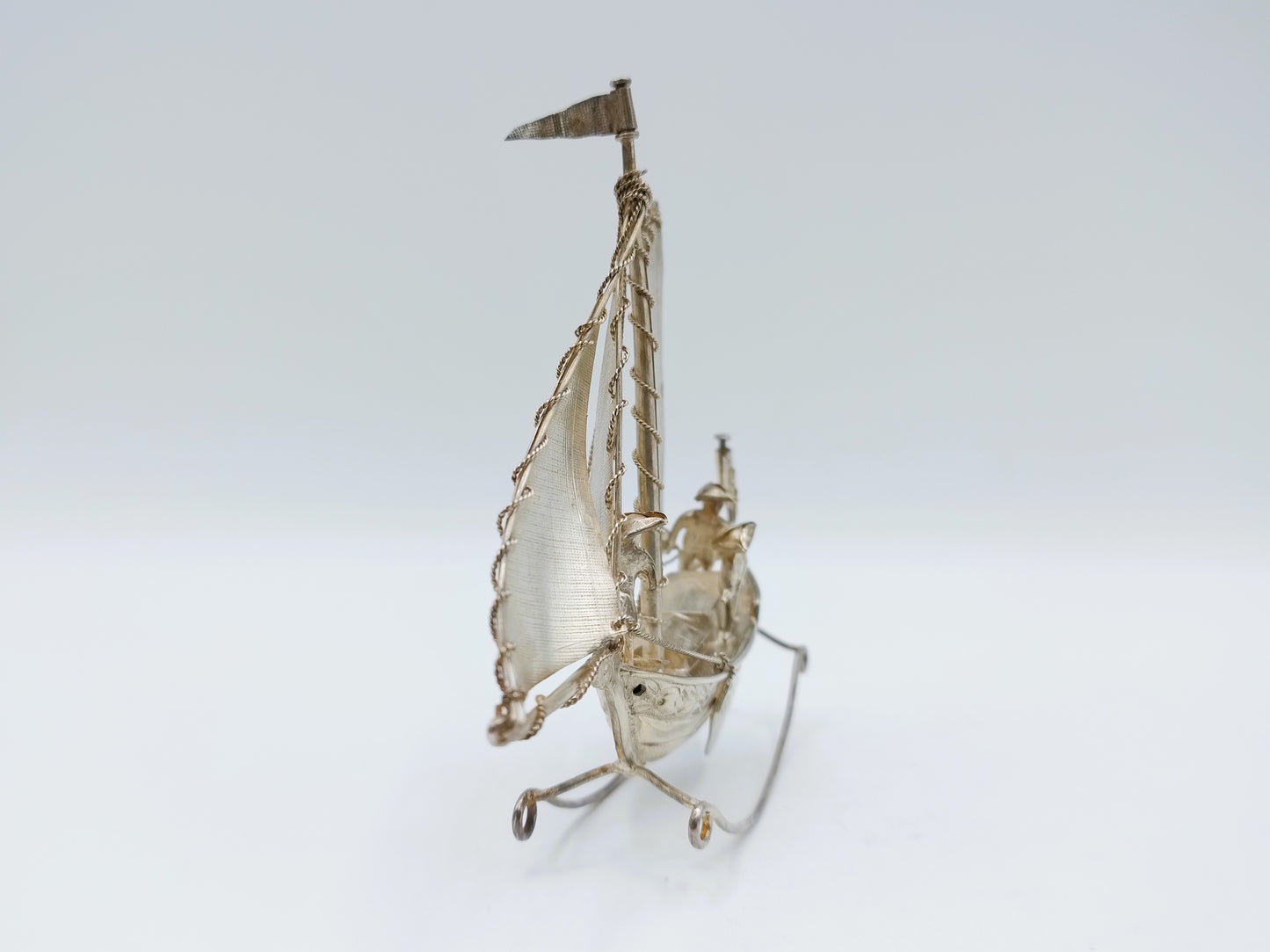 Zilveren miniatuur botter, J. van Straten, Hoorn, 1898
