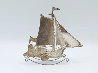 Zilveren miniatuur botter, J. van Straten, Hoorn, 1898