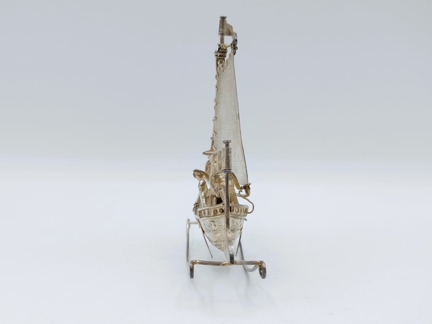 Zilveren miniatuur botter, J. van Straten, Hoorn, 1898