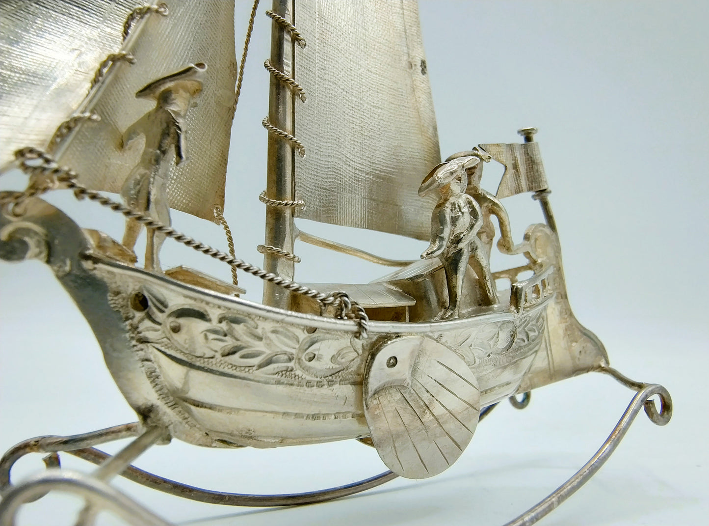 Zilveren miniatuur botter, J. van Straten, Hoorn, 1898