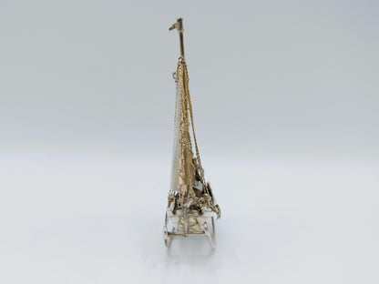 Zilveren miniatuur vissersboot, J. van Dijk, Hoorn, ca. 1915
