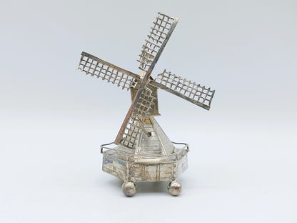 Zilveren miniatuur molen, J. van Straten,  Hoorn, 1899