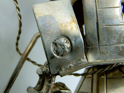 Zilveren miniatuur molen, J. van Straten,  Hoorn, 1899