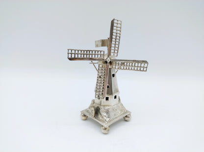 Zilveren miniatuur molen, J. Verhoogt, Hoorn, 1910