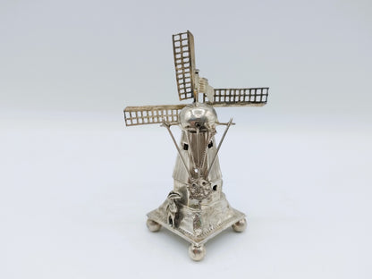 Zilveren miniatuur molen, J. Verhoogt, Hoorn, 1910
