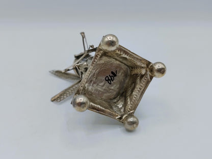 Zilveren miniatuur molen, J. Verhoogt, Hoorn, 1910