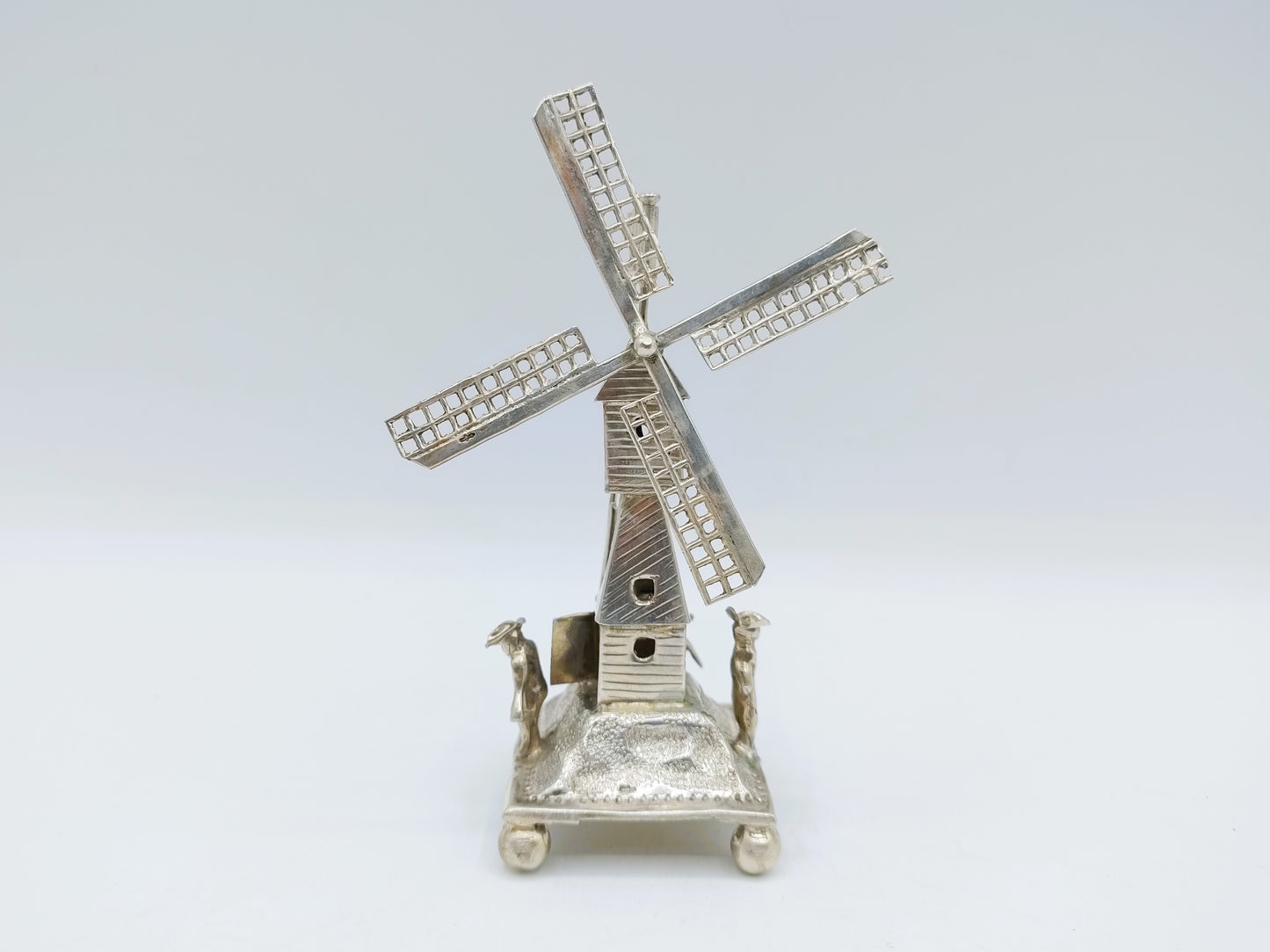 Zilveren miniatuur windmolen, 19e eeuws