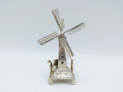Zilveren miniatuur windmolen, 19e eeuws
