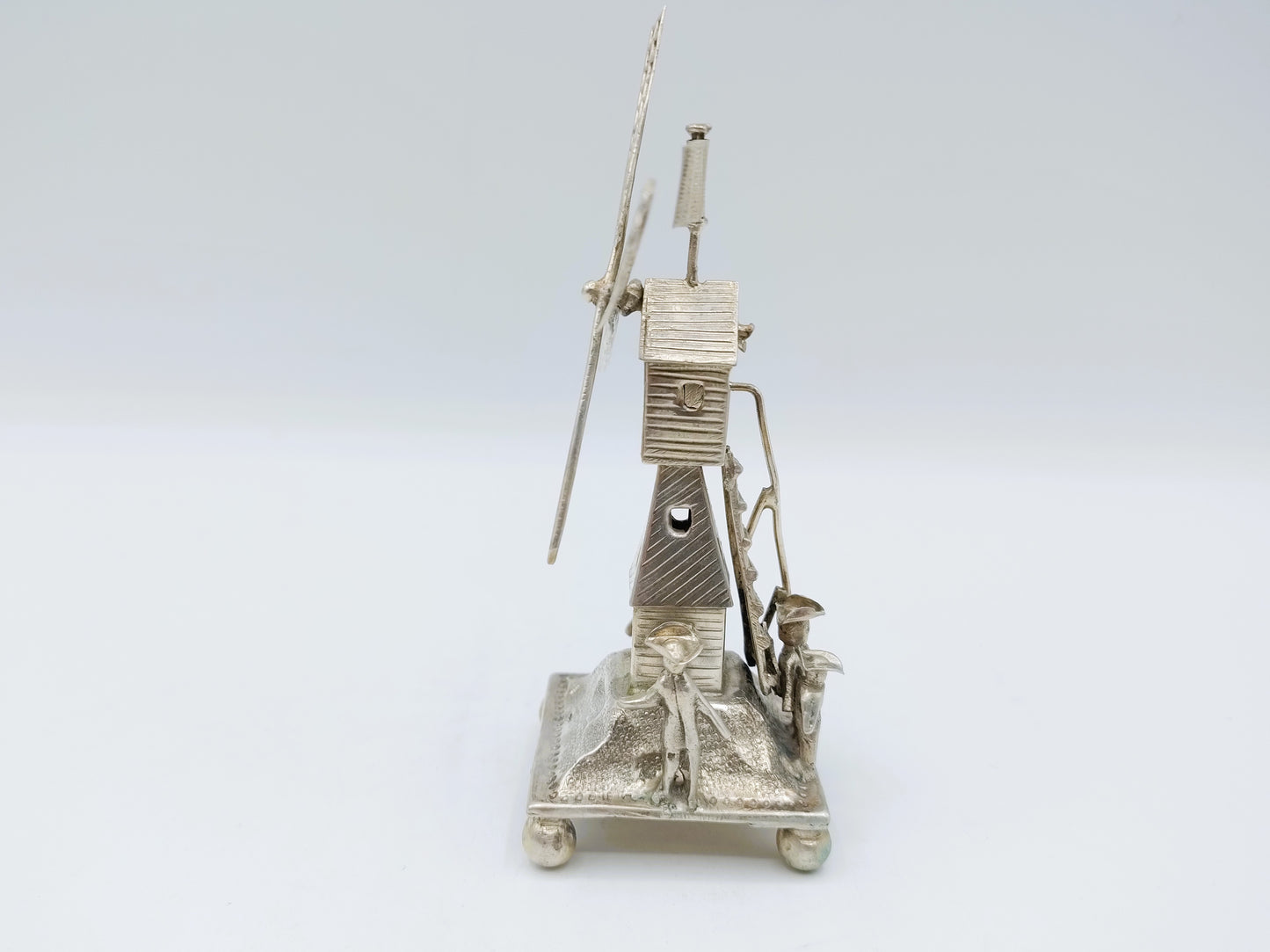 Zilveren miniatuur windmolen, 19e eeuws