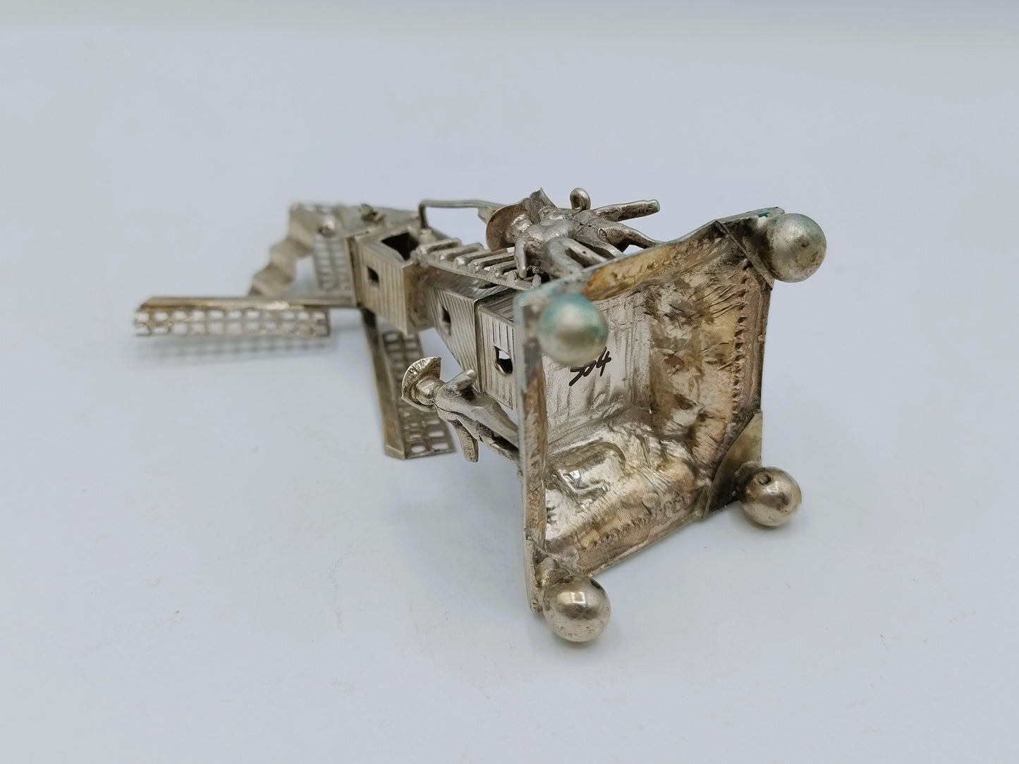 Zilveren miniatuur windmolen, 19e eeuws