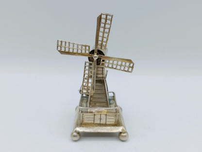 Zilveren miniatuur windmolen, J. van Straten,  Hoorn, 1904