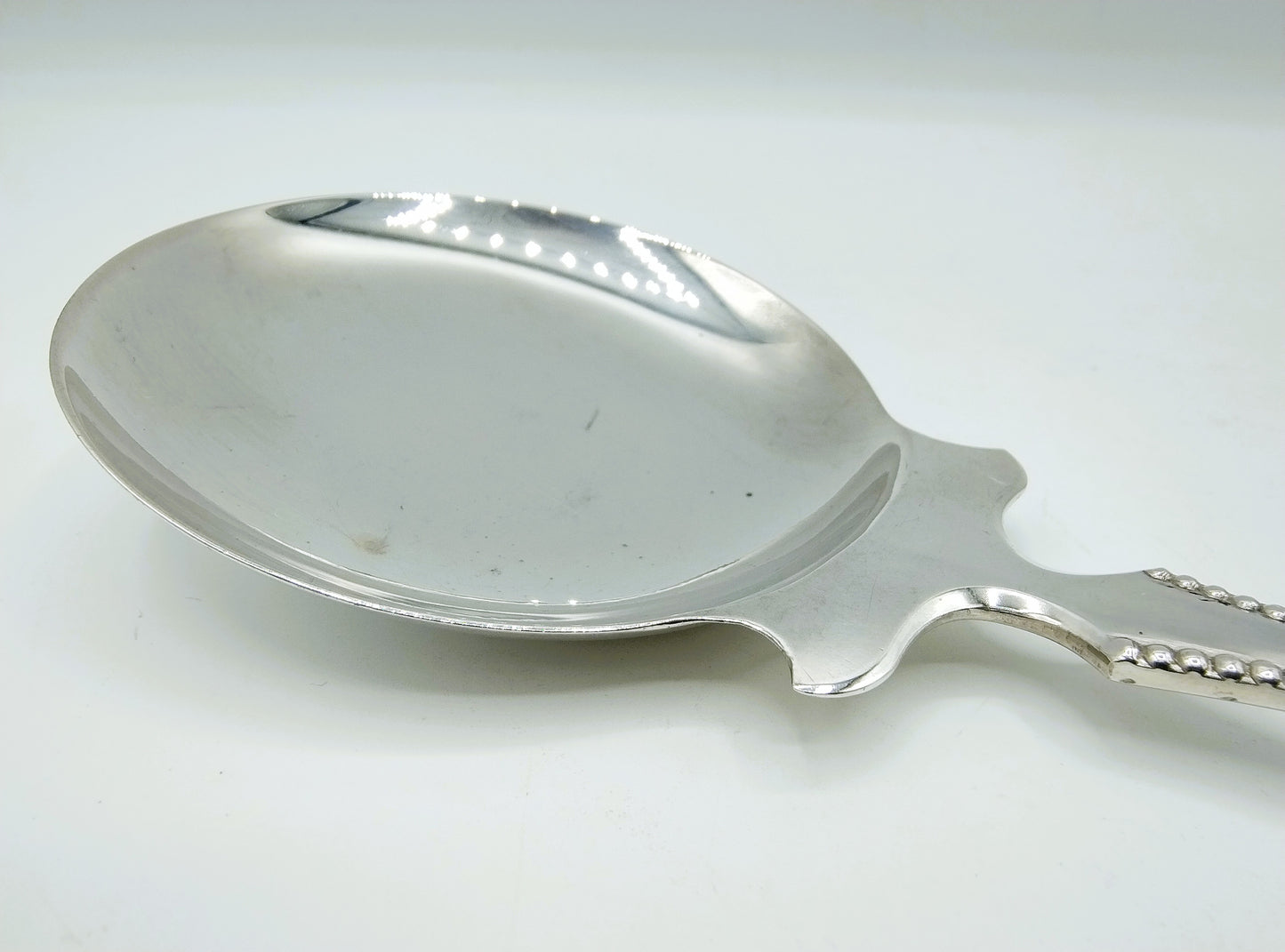 Zilveren rijstlepel, wed. A. Kuijlenburg, Schoonhoven, 1891