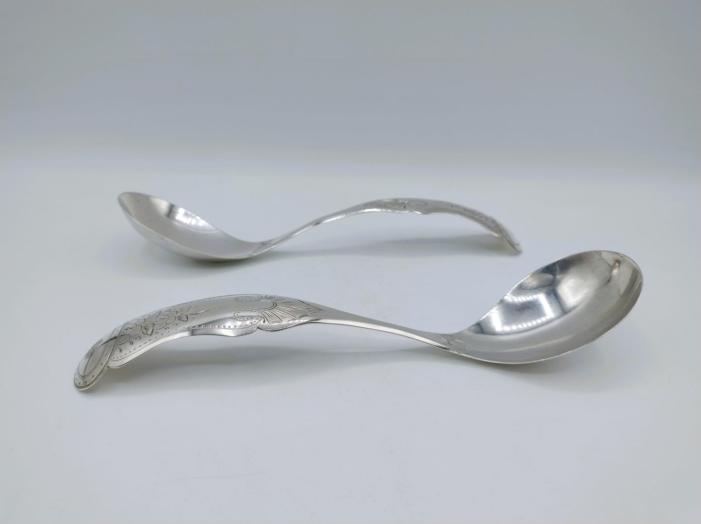 Set zilveren confiture- of jamlepels, J.M. van Kempen & Zn, Voorschoten, 1877