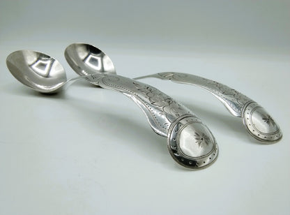 Set zilveren confiture- of jamlepels, J.M. van Kempen & Zn, Voorschoten, 1877