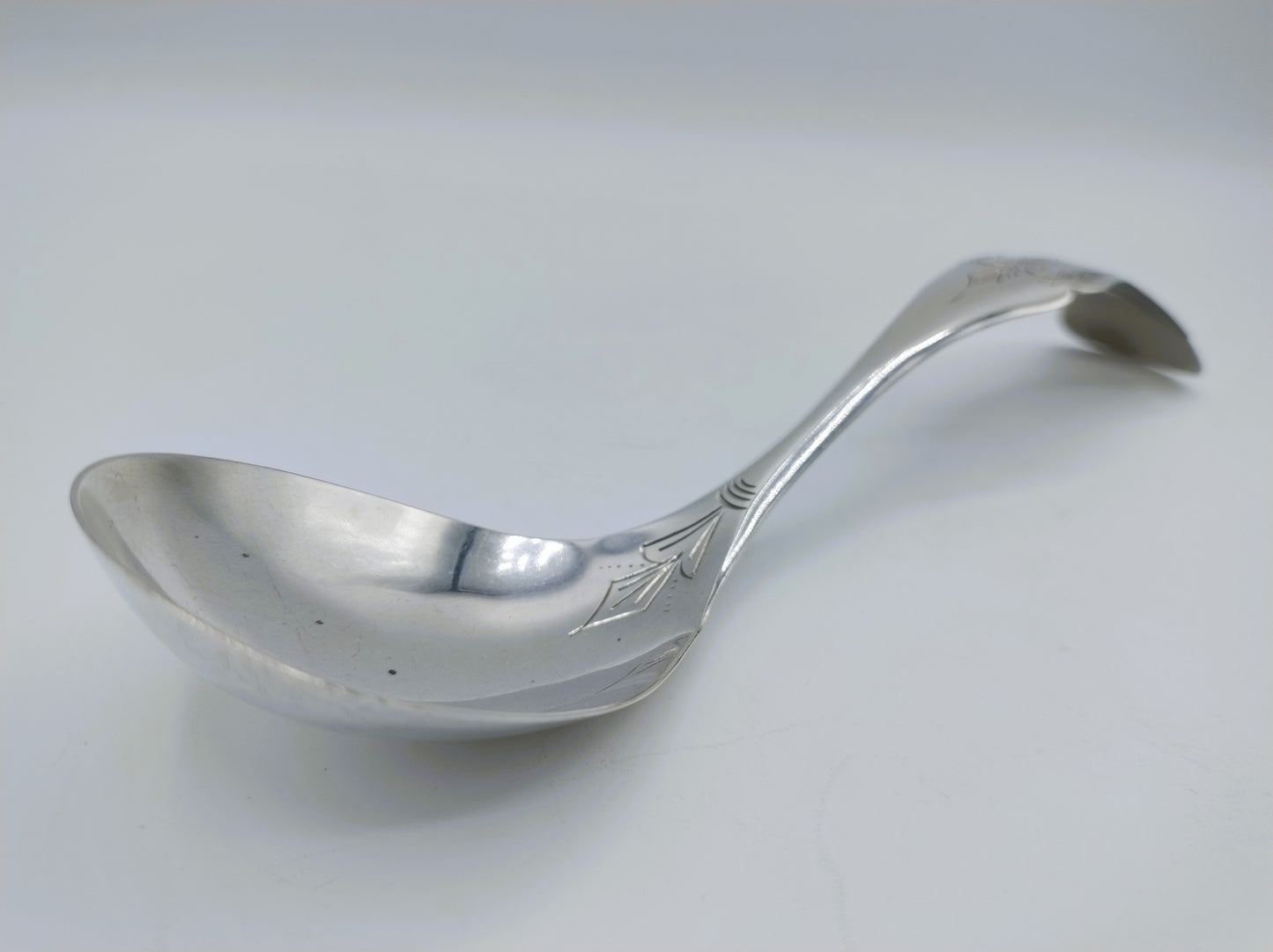 Zilveren confiture- of jamlepel, J.M. van Kempen & Zn, Voorschoten, 1880