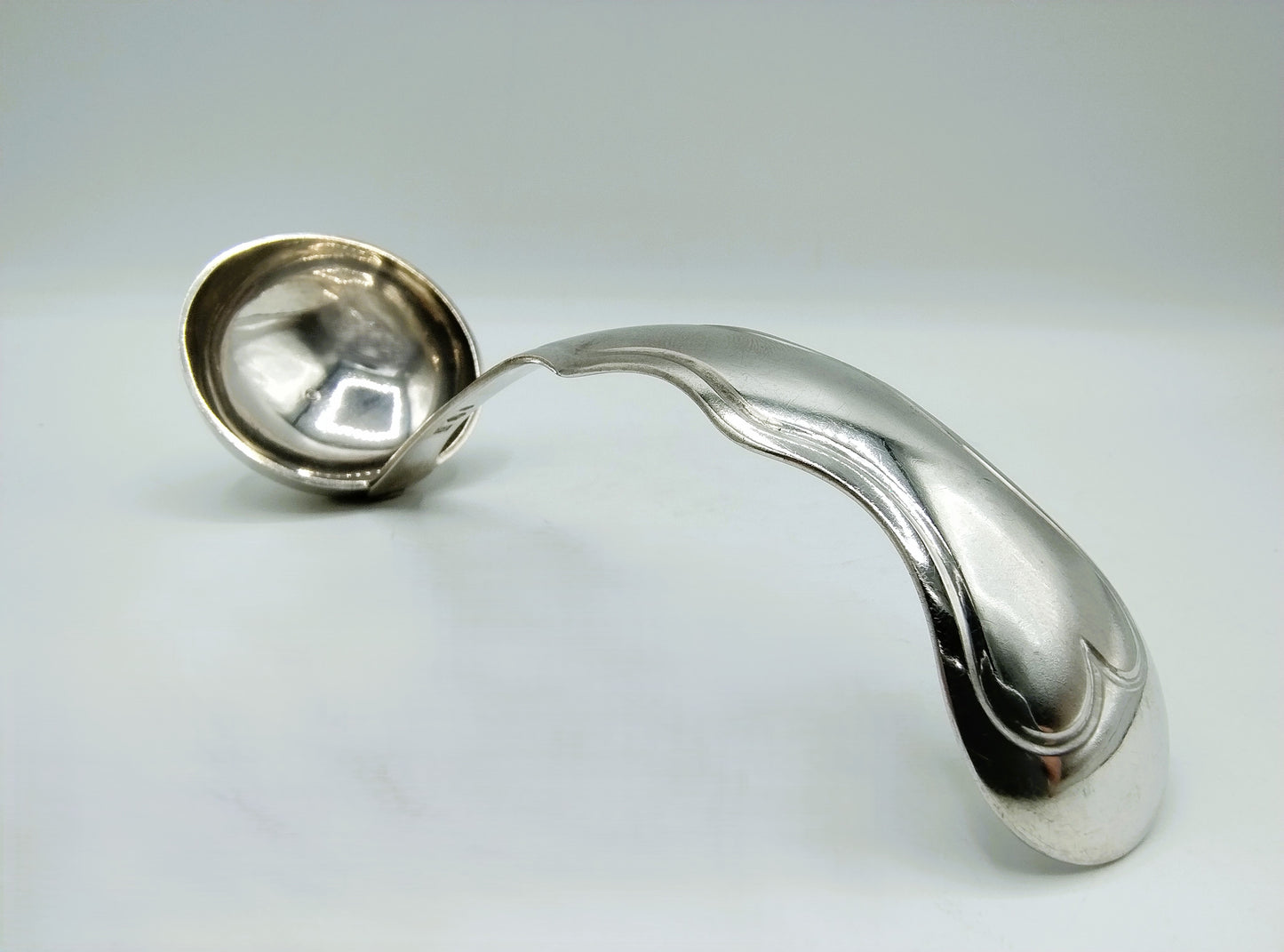 Silver sauce spoon, J. van Wijk Jzn, Amsterdam, 1867