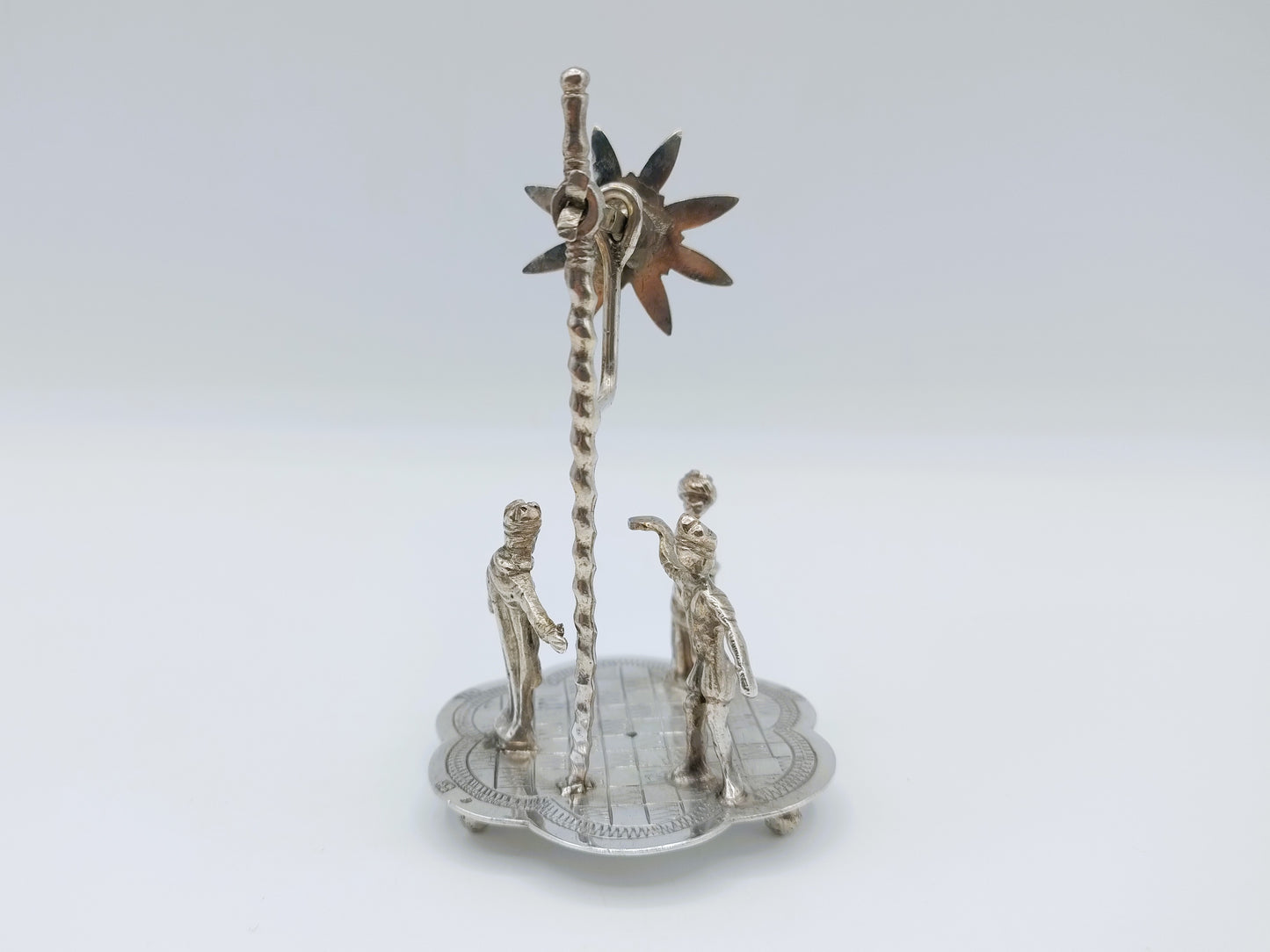 Zilveren miniatuur 3 koningenspel, R. Scheltens, Groningen, ca. 1860